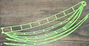 Knex Loopin Lightning Set of Replacement Long Straight Track 6 Pieces - Picture 1 of 2
