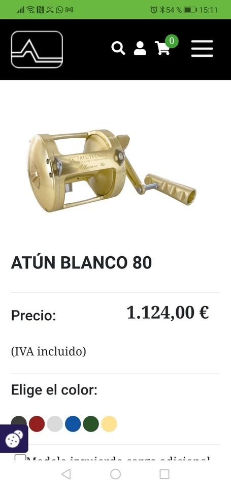 Carrete Alutecnos Albacore 80 - Immagine 1 di 4