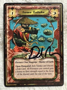 🪨 Artist Signed - Isawa Tadaka (Imperial Edition L5R CCG) - Daniel Gelon - Picture 1 of 5