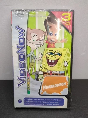 Hasbro Video Now Color Nickelodeon Bob Esponja Jimmy Neutron Paquete de 3 discos PVD Foto 1 de 2