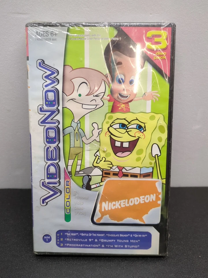 Video Now Nickelodeon Mix Volume NM 14 3-disc Set PVD B497 Sponge Bob 1 & 3