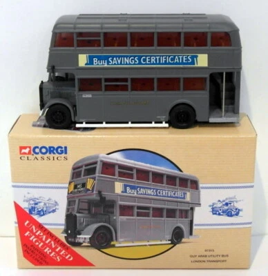 Corgi 1/50 Scale 97315 - Guy Arab Utility Bus London Trans. - Matt Grey - Image 1 of 4