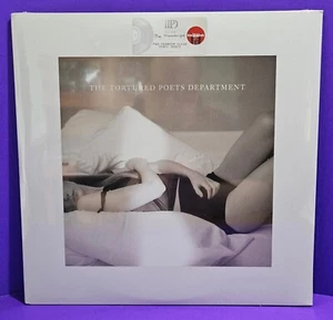 NEW TAYLOR SWIFT THE TORTURED POETS DEPARTMENT PHANTOM CLEAR VINYL 2LP TARGET EX - Picture 1 of 13