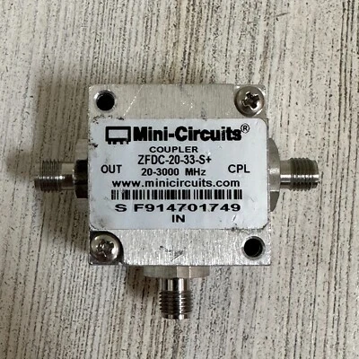 mini-circuits ZFDC-20-33-S+ 20.5 dB Directional Coupler, 20 - 3000 MHz, 50Ω - Image 1 of 4
