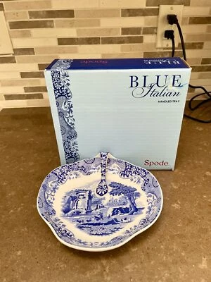 New in Box Spode Blue Italian Porcelain Handled Serving Tray - Image 1 of 4