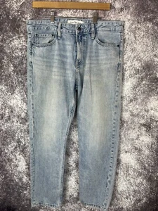 CALVIN KLEIN JEANS Herren 34x30 Blau Medium Denim Slim Straight Klassische Qualität - Bild 1 von 14