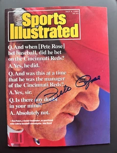 Pete Rose autographed, signed SPORTS ILLUSTRATED JULY 3 1989 No COA NR - Picture 1 of 3