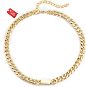 Medias rellenas trajes de vacaciones para mujer 2024 plata grueso gargantilla collar T - Imagen 1 de 12
