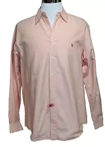 Polo Ralph Lauren 16 / 36 Sommer Orange Yarmouth Oxford Button Down Fleisch Pony - Bild 1 von 7