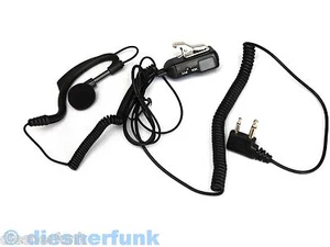 SECURITY HEADSET Mikrofon Ohrhörer VOX PTT Original MIDLAND 441 443 451 456R - Bild 1 von 1