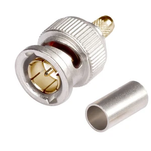 HICON Connectors HD - 3G SDI BNC Crimp Stecker 75 Ohm Video Koax | BNC0.6/2.8HD - Bild 1 von 1