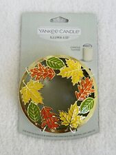 Yankee Candle Topper Illuma-Lid Fall Leaves Autumn Late Summer Decor Brand New
