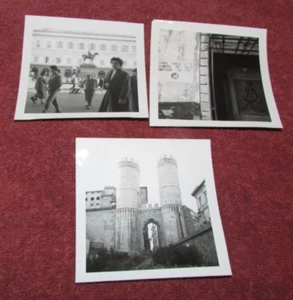 Lot of 3 Vintage Genoa, Italy Photographs - Original 3-1/2" x 3-1/2" - Picture 1 of 1