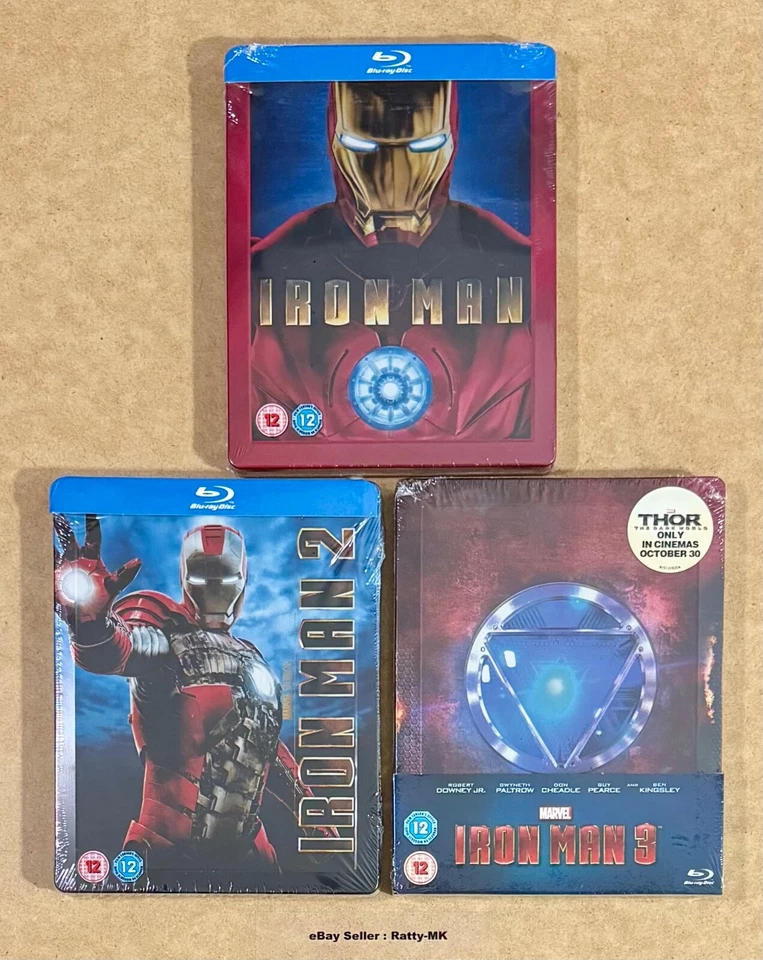 Iron Man Blu Ray Steelbook Marvel Play.com UK MINT RARE OOP 2008