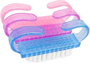 TRIXES Nail Cleaning Brushes NEW Miniature Travel Cleaning Brushes x3 Clean Nail - Picture 1 of 8