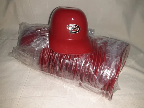 ⚾ Arizona Diamondbacks Ice Cream Sundae Helmet Cup MLB Mini Party Bowl LOT OF 24 Cover