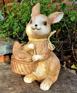 Garden Ornaments Rabbit Easter Bunny Hare Large Ceramic Indoor Outdoor - Picture 1 of 5