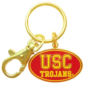 USC Trojans NCAA Metal Inlaid Color Enamel Logo Key Chain - Picture 1 of 1