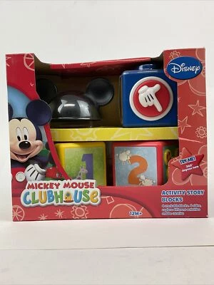 Mickey Mouse Clubhouse Activity Story Blocks 4 Blocks 6 Slides Ages 12m+ New - Image 1 of 4