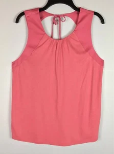 Banana Republic Tank Top Womens Med Pink Sleeveless Keyhole Tie Back NWT - Picture 1 of 6