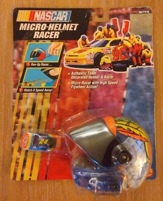 Microcasco de corredor Nascar 1997 vintage Jeff Gordon sellado Toy Biz Rev-Up Racer  Foto 1 de 4
