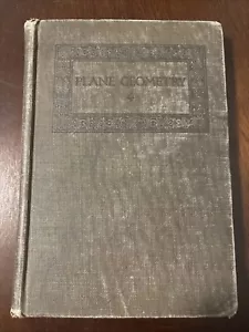 Plane Geometry Vintage 1913 Math Textbook Antique Rare - Picture 1 of 13