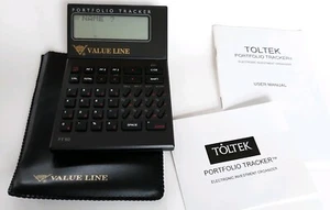 Calculadora organizadora de inversiones Toltek Portfolio Tracker con estuche y guía PT-80 - Imagen 1 de 2
