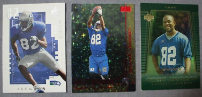 (3) Darrell Jackson 2000 SP Authentic Skybox Star Ruby Extreme #/50 RC Rookie - Image 1 of 4