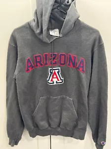 Champion Arizona Wildcats Small Mens Embroidered Hoodie Charcoal Gray Vintage - Picture 1 of 4