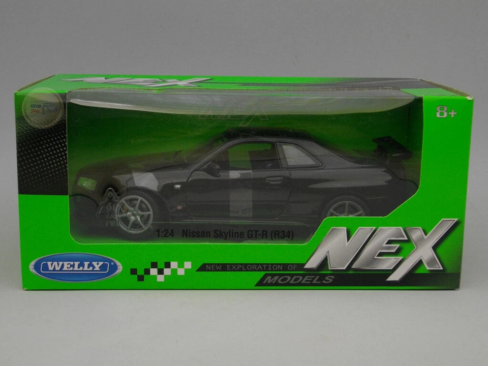 1 24 Welly Nissan Skyline Gt-r R34 White