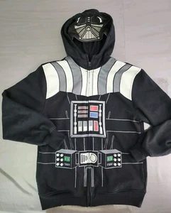 Star Wars Darth Vader Masked Zipper Hoodie Sweatshirt Youth Size 18 - Picture 1 of 4