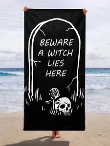 Wild Star Hearts - A Witch Lies Here - Beach Towel Medium sizes Microfibre Towel - Picture 1 of 2
