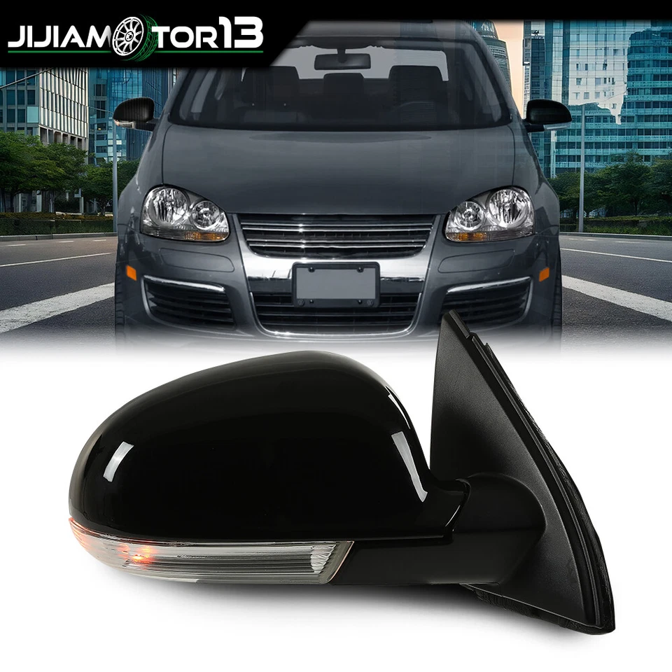 Espejo retrovisor eléctrico apto para Volkswagen Jetta lado derecho con luz de charco sedán 2005-10 Foto 1 de 4