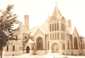 Presbyterian Church Beatrice Nebraska Gage 4327 RPPC Postcard 1908 J Bowers - Picture 1 of 3