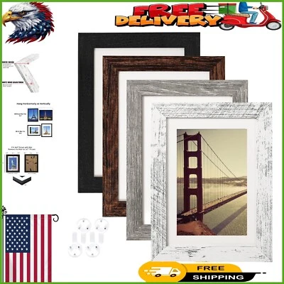 Juego de marcos de fotos de granja ligeros 5x7 - Acabado de vidrio templado duradero Foto 1 de 4