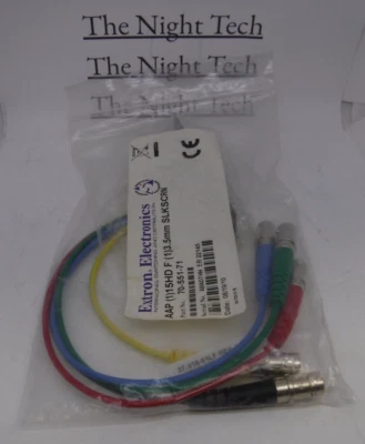 EXTRON AAP VGA 15HD Female to 5 BNC, 3.5 Stereo Mini Jack Face Plate #70-551-71 - Image 1 of 4