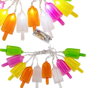 10 LED ICE LOLLY COLOUR FAIRY LIGHT NOVELTY LIGHTS INDOOR STRING PARTY DECO NEW - Picture 1 of 1