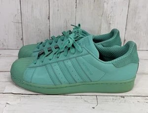 Adidas Para Hombre Superstar Adicolor Reflectante Choque Verde Menta Tenis Talla 10.5 - Imagen 1 de 19