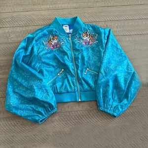 Jasmine Aladdin Raja Bomber Jacket Size Youth 11/12 Disney Store - Picture 1 of 8