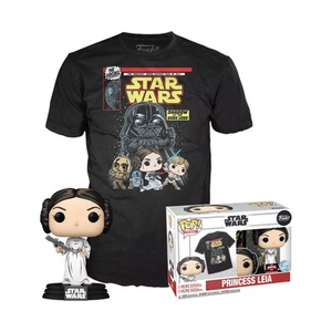 Funko Pop Tee Star Wars Princess Leia Figure & Shirt, L - Picture 1 of 5