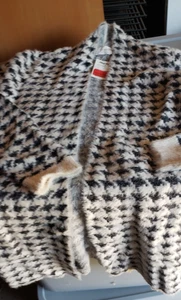 NUEVO CON ETIQUETAS Cyrus B&W Cárdigan Difuso Estilo Chaqueta Talla Pequeña sl725 - Imagen 1 de 5