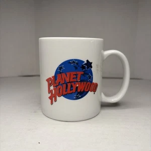 Planet Hollywood weiß Becher Kaffeetasse Becher Vintage 1980 unbenutzt Memorabilia - Bild 1 von 4