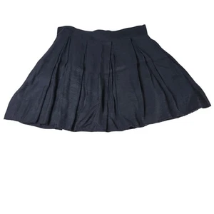Falda BCBGeneration Mujer Talla 12 Negra Línea A Plisada Y2K Grunge Mini Academia - Imagen 1 de 8