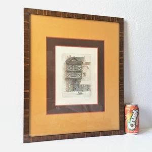 Vintage Etching Engraving Pencil Signed by James Grant, Hand Colored By Reid - Picture 1 of 10