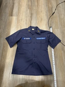 Camisa de campo vintage años 60 de la Fuerza Aérea de los Estados Unidos OG-107 abotonada talla 15,5x33 (mediana) - Imagen 1 de 15