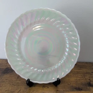 Raro piatto grande Anchor Hocking Fire King Pearl Iridescent Moon Glow 1x - Foto 1 di 3
