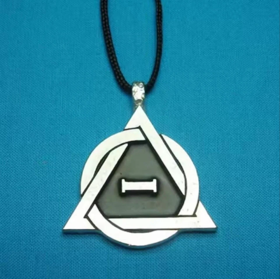 Серебряный/черный Therian подвеска ожерелье 50 см черный кожаный шнур цепочка гордость символ - Изображение 1 из 4