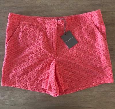 Tommy Bahama Eugenia Ojales Cortos-Coral-Mujer Talla 16-NUEVO CON ETIQUETAS-Algodón Completamente Forrado Foto 1 de 4