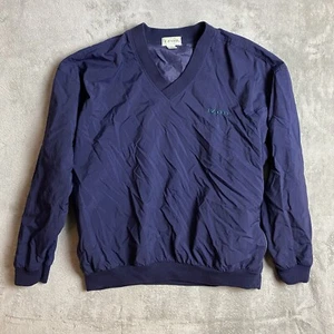 Izod Mens Large Blue Vintage Windbreaker Pullover - Picture 1 of 5