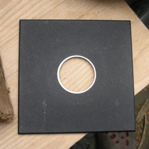 pattern Sinar F & P fit lens board panel with 43mm 1.7" hole graflex shutter - Picture 1 of 3